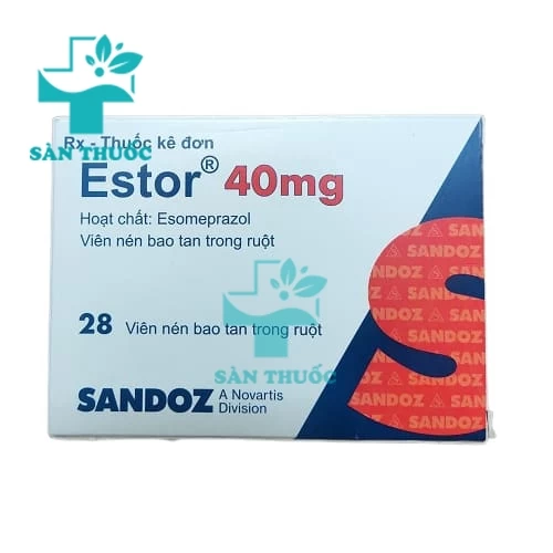 Estor 40mg Sandoz - Thuốc trị viêm loét dạ dày của Đức